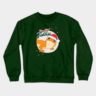 Tangerine Leopard Gecko, Christmas Edition! Feelin Jolly! Crewneck Sweatshirt